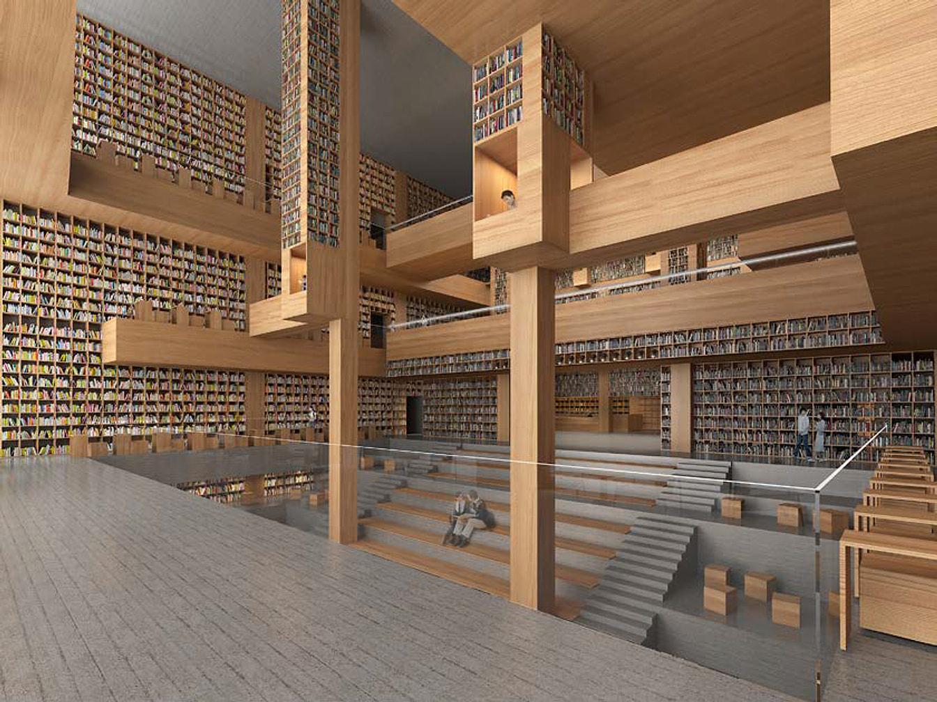 Infinite Knowledge Library Beijing China — by HDG