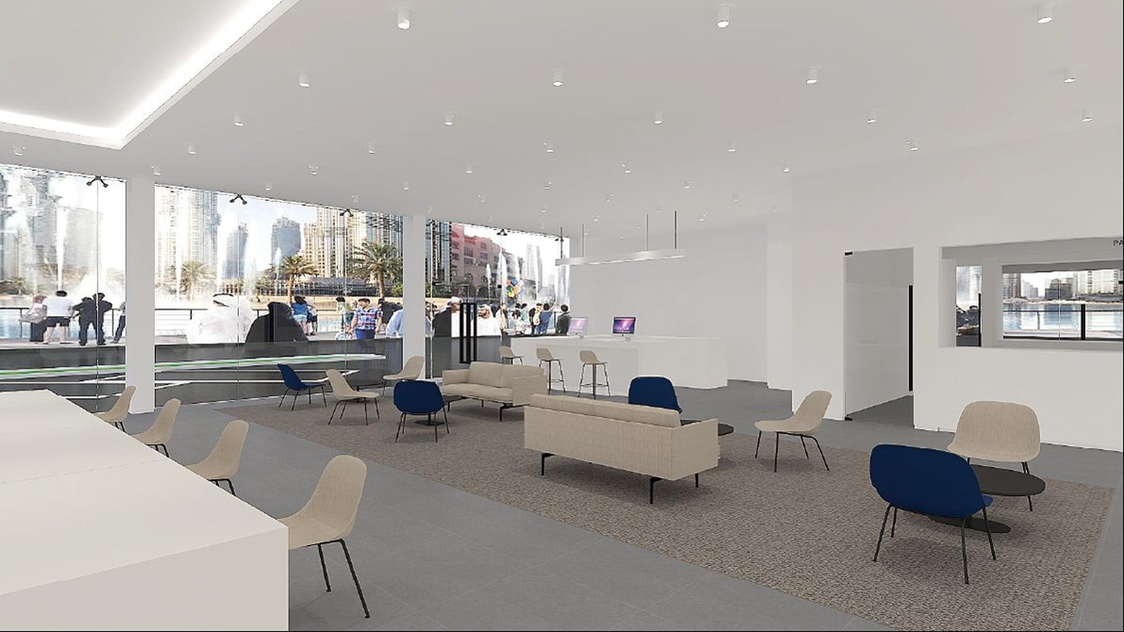 Genesis Showroom, Dubai — interior by HDG