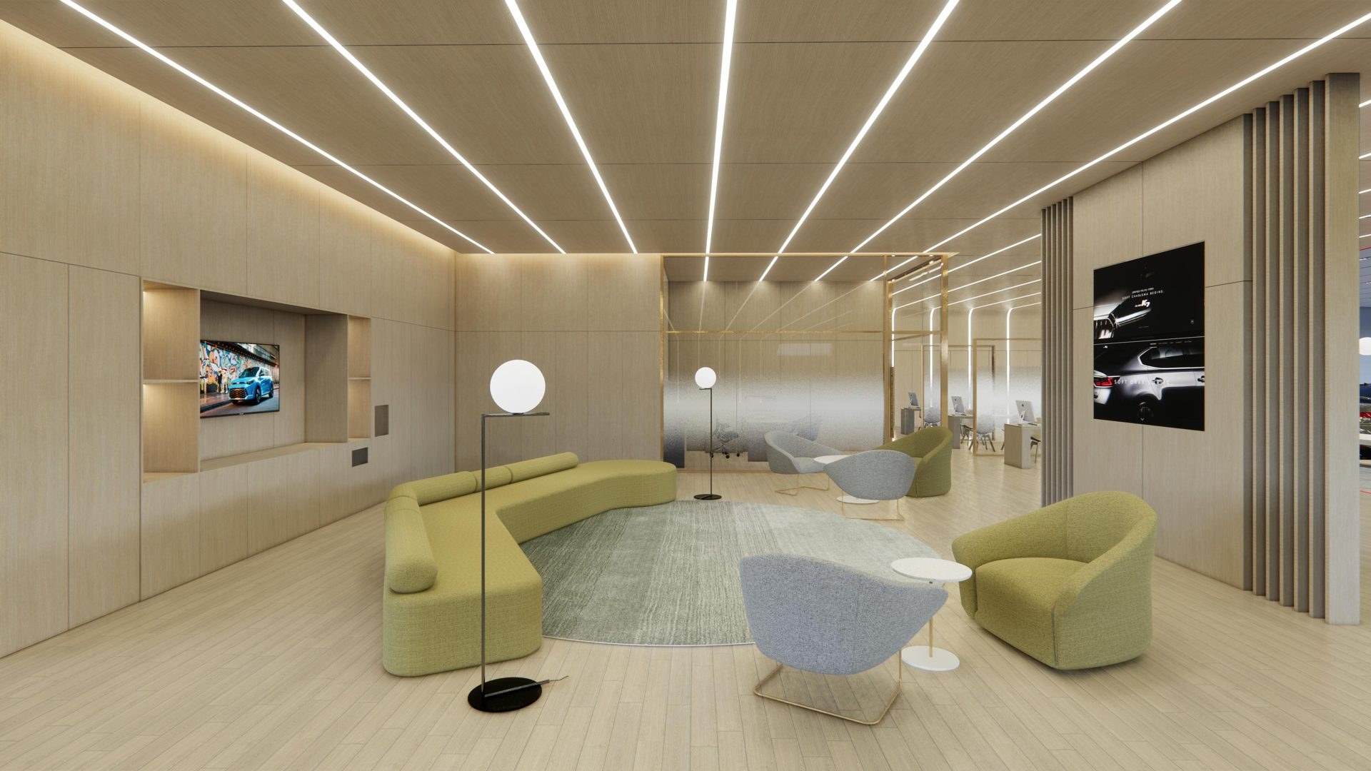 KIA Showroom, Kuwait & Seychelles — interior by HDG