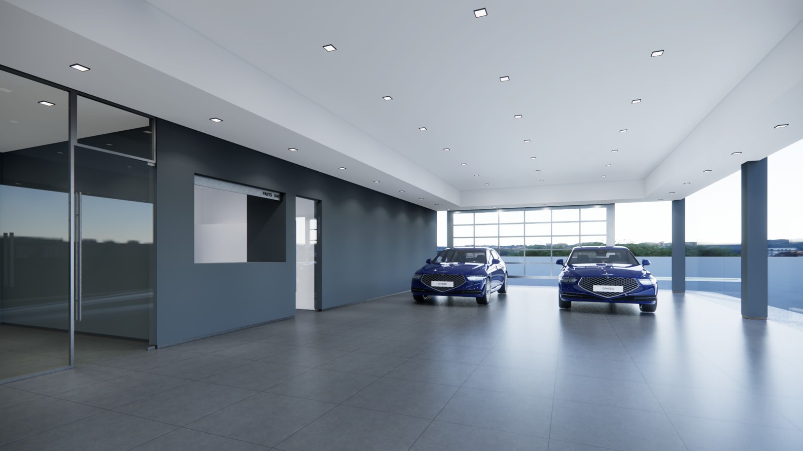 Genesis Showroom, Dubai — by HDG