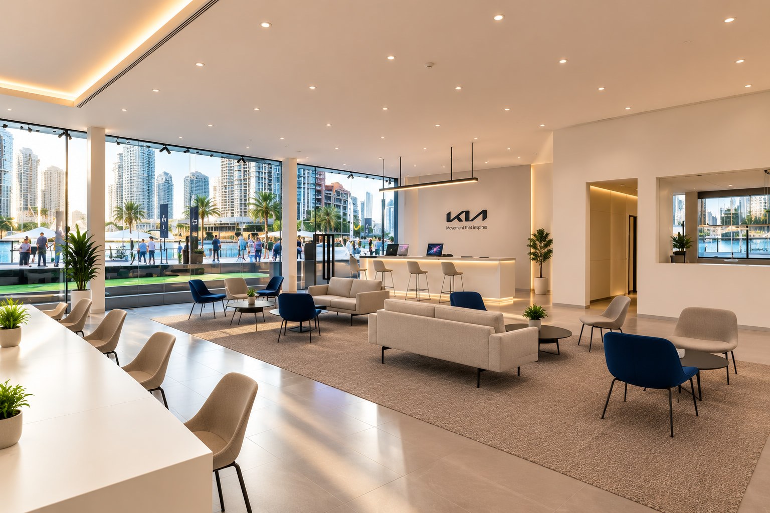 Genesis Showroom, Dubai — by HDG