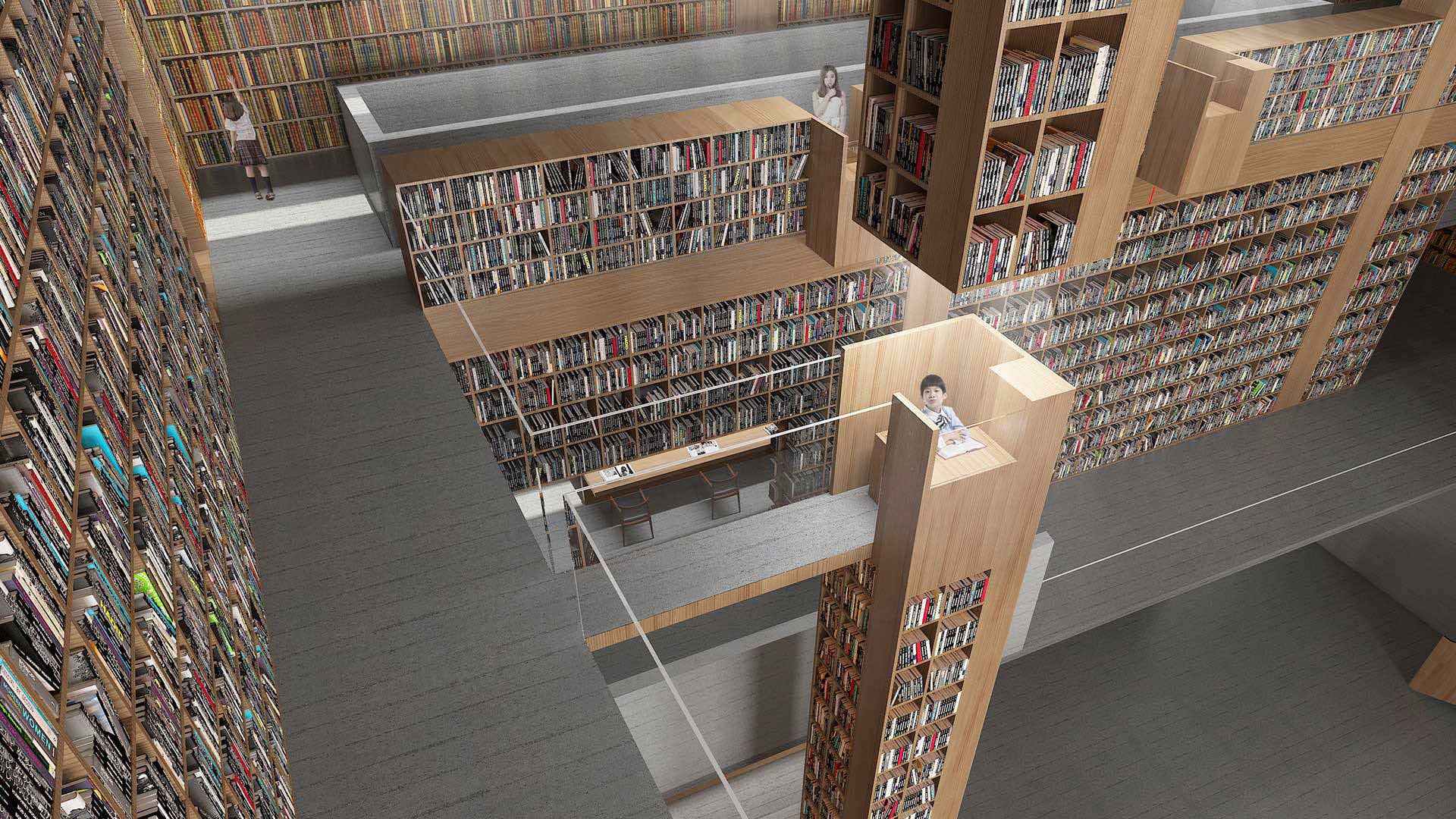Infinite Knowledge Library Beijing China — by HDG