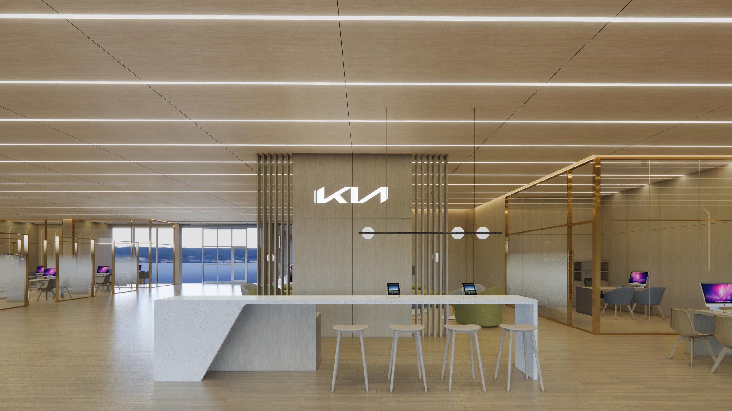 KIA Showroom, Kuwait & Seychelles — by HDG
