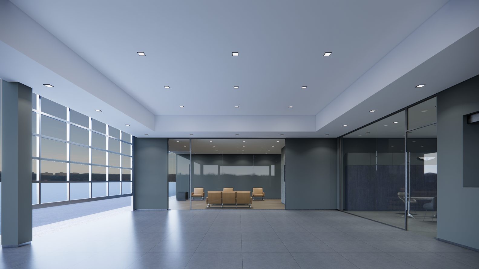Genesis Showroom, Dubai — interior by HDG