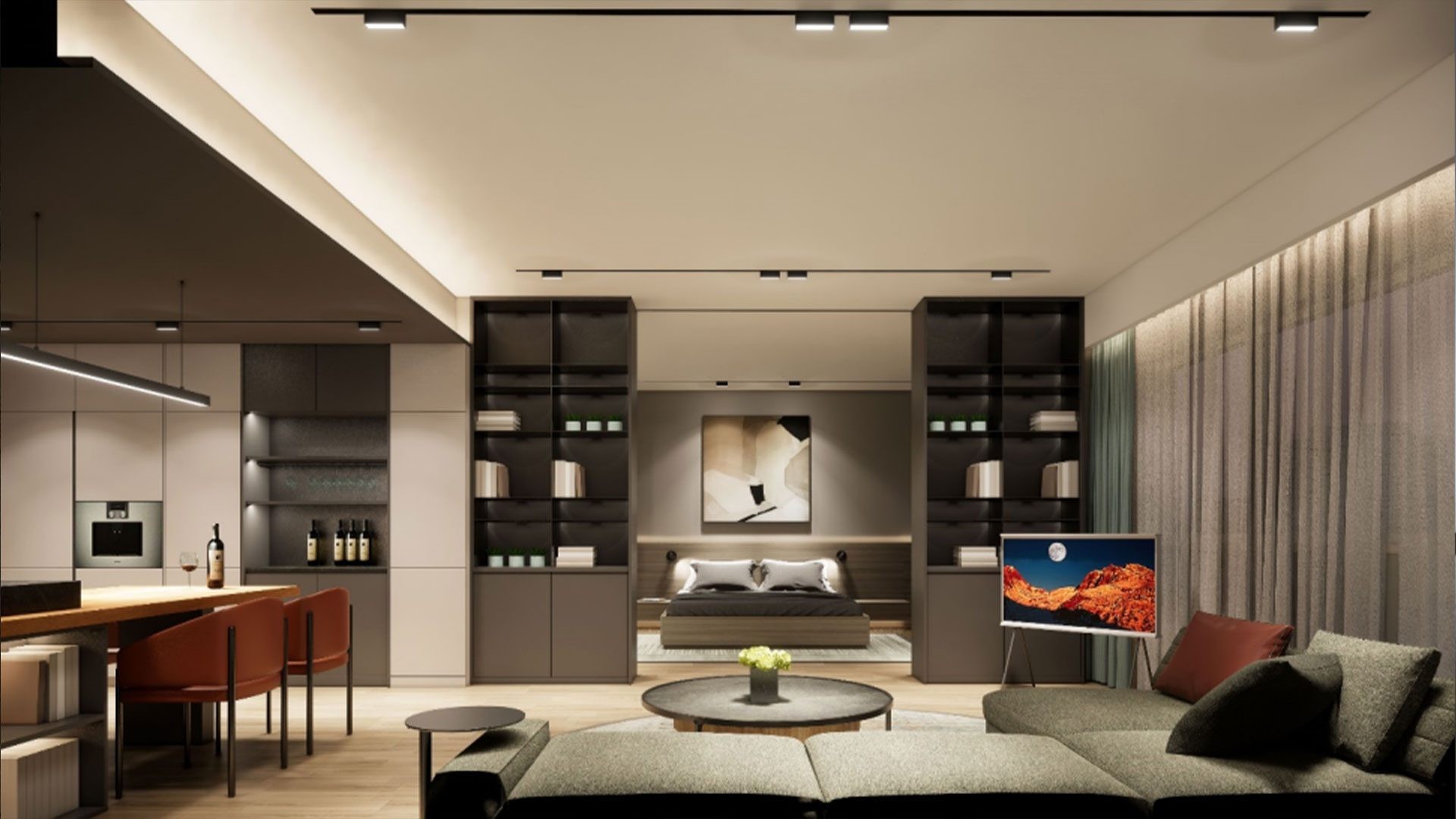 Xinjianshan Apartment, Beijing — interior by HDG
